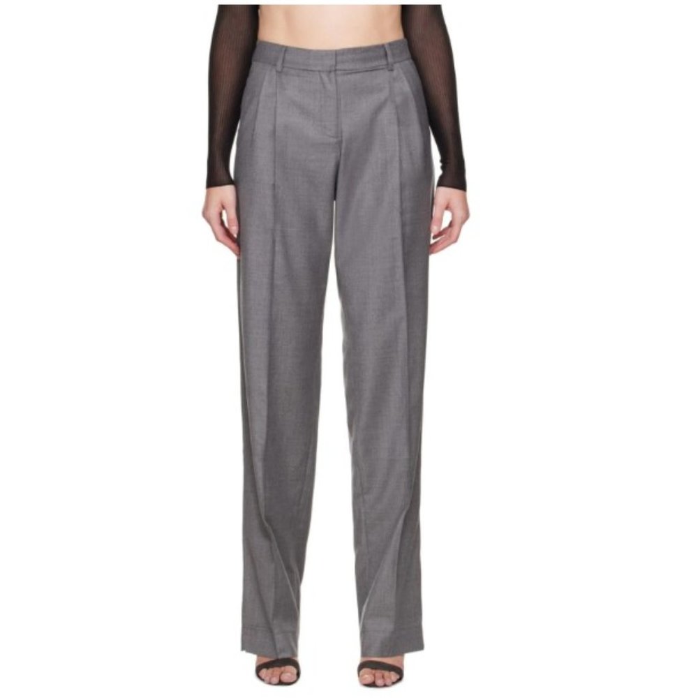 NWT AYA MUSE Gray Palm Trouser in Size‎ XS